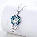 wholesale 925 Sterling Silver Blue Frog Hanging Necklace Wholesale Pendant-0-1