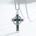wholesale Sterling Silver Cross Necklace with Crown of Thorns Pendant Catholic Jewelry for Men Women-0-2