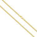wholesale Sterling Silver Genuine Gold Plated Cable Chain Necklace for Men Women-0-18