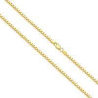 wholesale Sterling Silver Gold Plated Square Chain 1 5 3 0mm 16 26 Unisex Gift-Length:16 Inch Width:1.5MM