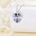 wholesale 925 Sterling Silver Crystal Butterfly Heart Stethoscope Pendant Necklace for Nurses and Doctors Gifts-0-43