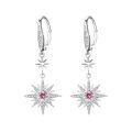 wholesale 925 Sterling Silver Gold-Plated Moonstone & Opal Starburst Leverback Drop Earrings-0-102