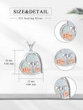 wholesale 925 Sterling Silver Elephant Family Pendant Necklace with 1-5 Cubs Mothers Day Gifts for Women-0-4