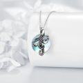 wholesale 925 Sterling Silver Moonstone Octopus Pendant Necklace for Women-0-3
