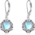 wholesale Sterling Silver Gemstone Leverback Dangle Drop Filigree Earrings for Women-0-12
