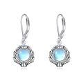 wholesale 925 Sterling Silver Earrings Wholesale With Blue Gemstone Drop-0-12