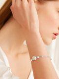 wholesale 925 Sterling Silver Honeybee Charm With Flowers And Zirconia-0-3