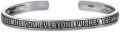 wholesale Sterling Silver Poiuy Inspirational Strength Mantra Cuff Bracelet Set-0-31