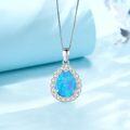 wholesale Sterling Silver Opal Turquoise Moonstone Moss Agate Urn Necklace for Ashes-0-1
