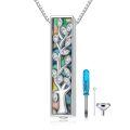 wholesale 925 Sterling Silver Tree Pendant Necklace With Essential Oil Diffuser Kit-0-0