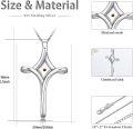 wholesale 925 Sterling Silver Cross with Mustard Seed Charm Pendant Necklace for Women Christian s-0-1