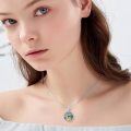 TOUPOP Sterling Silver Crystal Abalone Shell Animal Pendant Necklace-0-1