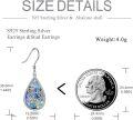 wholesale 925 Sterling Silver Teardrop Abalone Shell Dragonfly Tree of Life Dangle Earrings for Women-0-5