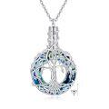 wholesale 925 Sterling Silver Tree Of Life Aromatherapy Essential Oil Diffuser Pendant Necklace Jewelry Gift For Men Women-0-0
