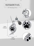 wholesale Sterling Silver Birthstone Infinity Dog Angle Cross Turtle Tree of Life Urn Necklace for Women s Ashes Wings Cremation Jewelry Heart Pendant-0-4