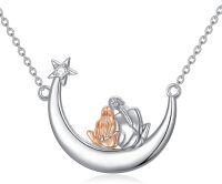 wholesale TOUPOP Mother And Daughter Necklace 925 Sterling Silver Mom Daughter Necklace Birthday Sweet Jewelry Gifts For Women Mom Wife -undefined