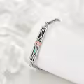 wholesale 925 Sterling Silver Abalone Shell Mermaid Design Charm Bracelet Wholesale for Women-0-3
