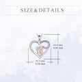 wholesale 925 Sterling Silver Sister Forever Friends Pendant Heart Necklace-0-4
