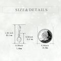 wholesale 925 Sterling Silver Platinum Plated Tulip Flower Shell Pearl Drop Earrings-0-4
