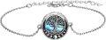 wholesale 925 Sterling Silver Abalone Shell Tree of Life Urn Bracelet for Ashes Cremation Keepsake Jewelry-0-0
