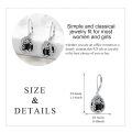 wholesale 925 Sterling Silver Tree Of Life Drop Earrings Wholesale With Green Stone-0-10