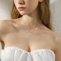 wholesale 14K Gold Open Heart with Cubic Zirconia Pave Set Pendant Necklaces for Women 18 Chain Length-0-2