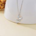 TOUPOP 14K Gold Rose Pendant Necklace Flower Jewelry Gift for Women-0-4