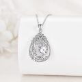 wholesale 925 Sterling Silver Heart Pendant Necklace Wholesale Gold Plated-0-127