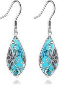 wholesale 925 Sterling Silver Hollow Filigree Dangle Drop Earrings for Women-0-0
