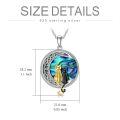 wholesale TOUPOP Cat Necklace Sterling Silver Abalone Shell Celtic Cat On The Moon With Abalone Shell Birthday Christmas Jewelry Gifts For Women -0-5
