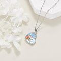 wholesale 925 Sterling Silver Heart-Shaped Penguin Pendant Necklace - Adorable Gifts for Her-0-4