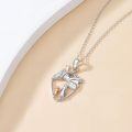 wholesale 925 Sterling Silver Anatomical Heart with Mother Daughter Pendant Necklace for Family Women Girls-0-2