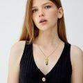 wholesale 925 Sterling Silver Gold Plated Black Onyx Saint Joseph Pendant Necklace-0-4