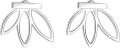 wholesale 925 Sterling Silver Minimalist Lotus Leaf Stud Earrings for Women Girls Gift Ideas-0-0