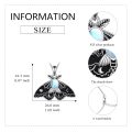 wholesale 925 Sterling Silver Moonstone Butterfly Pendant Necklace - Unique s for Her-0-4