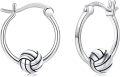 wholesale 925 Sterling Silver Volleyball Hoop Earrings for Women and Girls - Sporty & Hypoallergenic Jewelry-0-0