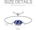 wholesale  Sterling Silver Hexagon Gemstone Bracelet for Women Fine Jewelry Gift -0-5