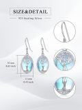 wholesale 925 Sterling Silver Tree of Life Oval Drop Earrings with Rainbow Moonstone Gemstones for Women Girls Gifts Fine Jewelry Accessories 4cm Long-0-4