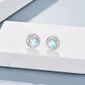 wholesale 925 Sterling Silver Star Moonstone Stud Earrings for Women - Hypoallergenic -0-1