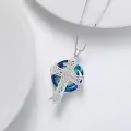 TOUPOP 925 Sterling Silver Celtic Cross Pendant Necklace Women's Gift-0-6