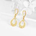 wholesale 10K Gold Celtic Knot Drop Dangle Leverback Earring Studs - Irish for Her-0-2