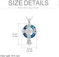 wholesale TOUPOP Celtic Cross Necklace For Women Celtic Pendant 925 Sterling Silver Cross Necklace Jewelry Gift For Women Sister Girlfriend Wife Mom Birthday Christmas Gifts Mother's Day Gift -0-4
