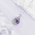 wholesale 925 Sterling Silver Heart Pendant Necklace Wholesale Gold Plated-0-122
