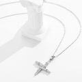 wholesale 925 Sterling Silver Cross Catholic Patron Saint Medal Necklace Pendant Amulet-0-1