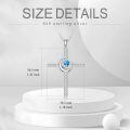 wholesale 925 Sterling Silver Cross Pendant With Blue Heart Moon-0-4