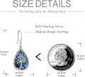 wholesale 925 Sterling Silver Abalone Shell Tree of Life Teardrop Dangle Earrings for Women-0-3