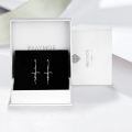 wholesale 925 Sterling Silver Cross Heartbeat Dangle Earrings-0-5
