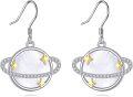 wholesale 925 Sterling Silver Planet Star Drop Dangle Earrings - Space Theme Jewellery Gift for Her Him-0-0