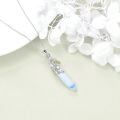 wholesale 925 Sterling Silver Moonstone Pendant Necklace Wholesale With Floral Design-0-3