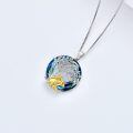 wholesale 925 Sterling Silver Tree Of Life Pendant With Golden Fox Family-0-2
